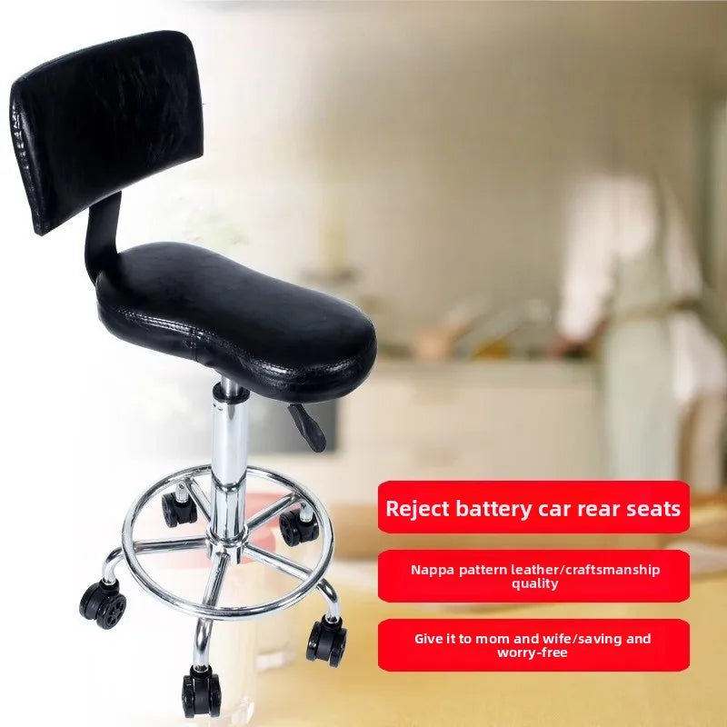 Ergonomic Kitchen Chair for Filial Care, Ergonomic High Stool, Dishwasher Lift Seat, Swivel Wheel, Comfortable Kitchen Stool