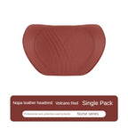 Car Seat High-end Leather Pillow Neck Driving Seat Headrest Back Cushion Luxury Universal Auto Lumbar Support Waist Head Qulit