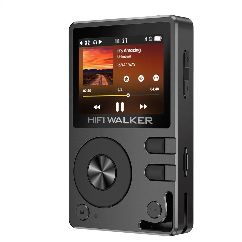 Hifi Walker H2 Hi-Res MP3 Music Player Bluetooth with 64GB SD Card DSD FLAC USB Portable Digital Audio Player