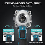NEW Cordless compact impact wrench, 2300RPM 520N·M brushless motor, lithium-ion drive, suitable for 18V Makita battery