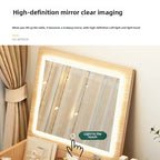 Dressing table Desk Small apartment ins style household bedroom Simple bay window Dresser Integrated cabinet Makeup table