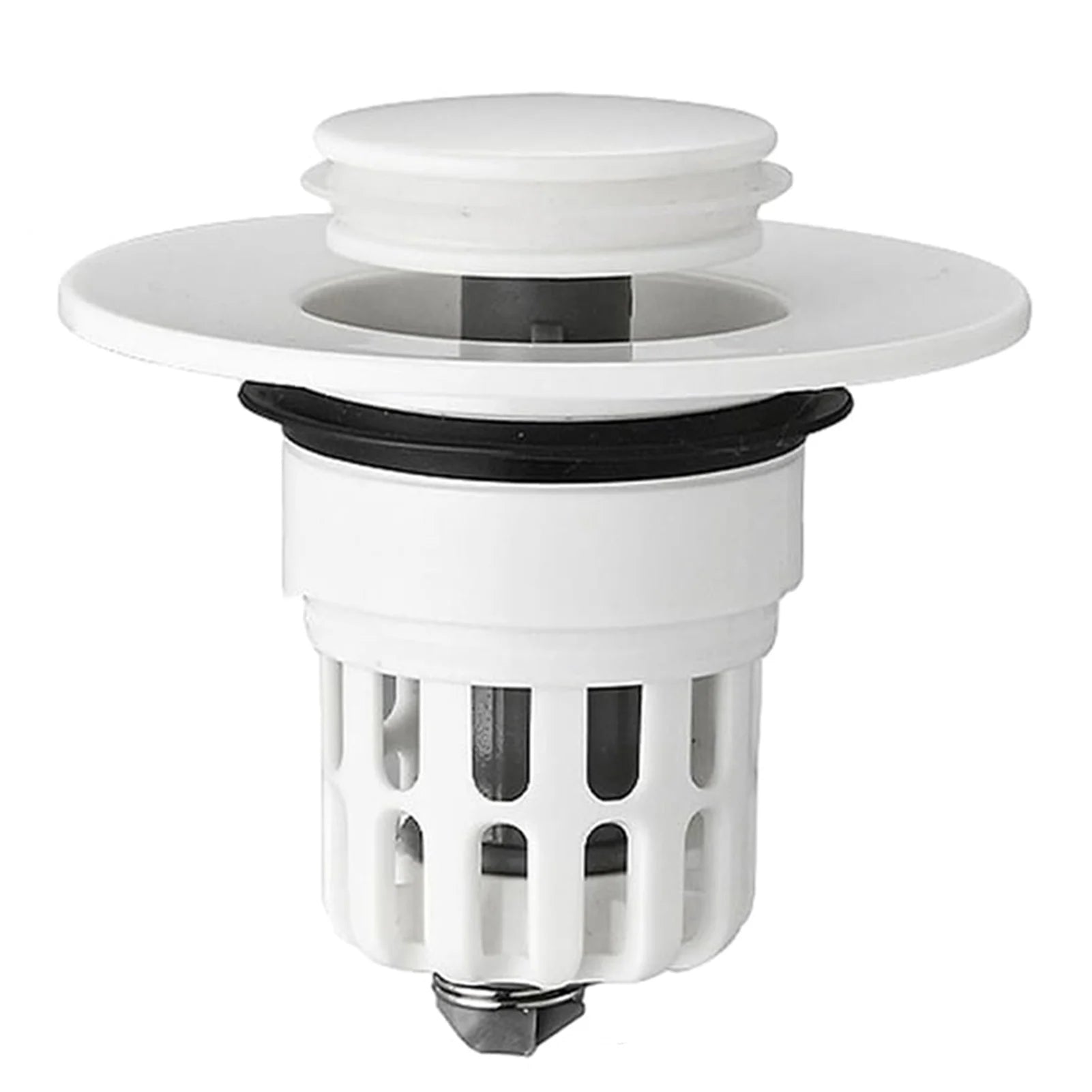 Bathroom Sink Plug Pop-Up Drain Filter Washbasin Drainer Bouncing Core Filter for Quickly Seal and Drain Water