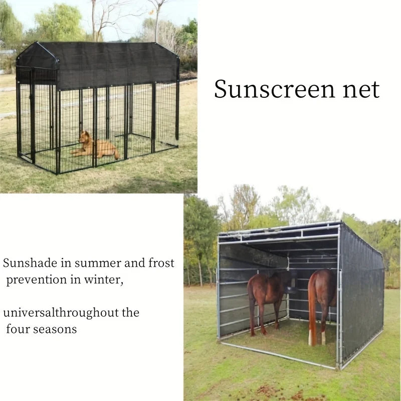 Pet Sunshade and Sunscreen Mesh, Multi-layer Edge Wrapping, Perforated, Thickened, Balcony, Courtyard, Outdoor Shading, Thermal