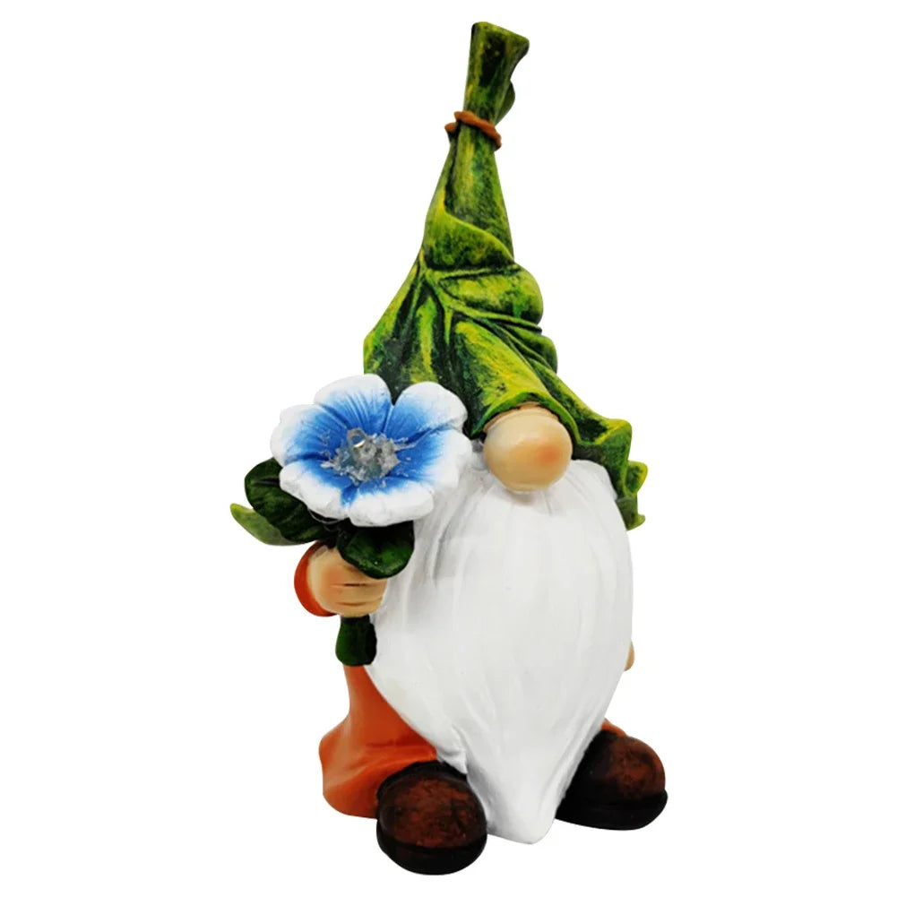 Gnome Garden Statues Fairy Garden Gnomes Decor Faceless Dwarf Doll Resin Statue Collection Outdoor Garden Decor Ornaments