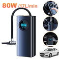Rechargeable Car Tire Inflator with Digital LCD Display and Precise Pressure Gauge for Car Motorcycle Bike and Balls