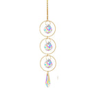 1PCS AB Suncatcher Hanging Sun Catcher with Chain Pendant Ornament Crystal Balls for Window Home Garden Christmas Party Decor