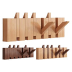 Wood Wall Coat Rack Clothes Organizer Piano Keys Clothes Dress Hanger Shelf Hat Backpack Dressing Rooms Storage Hanger Space