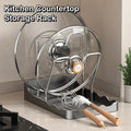 Multifunctional Kitchen Storage Rack Pot Lid Cutting Board Spatula Organizer - Space-Saving Kitchen Accessory