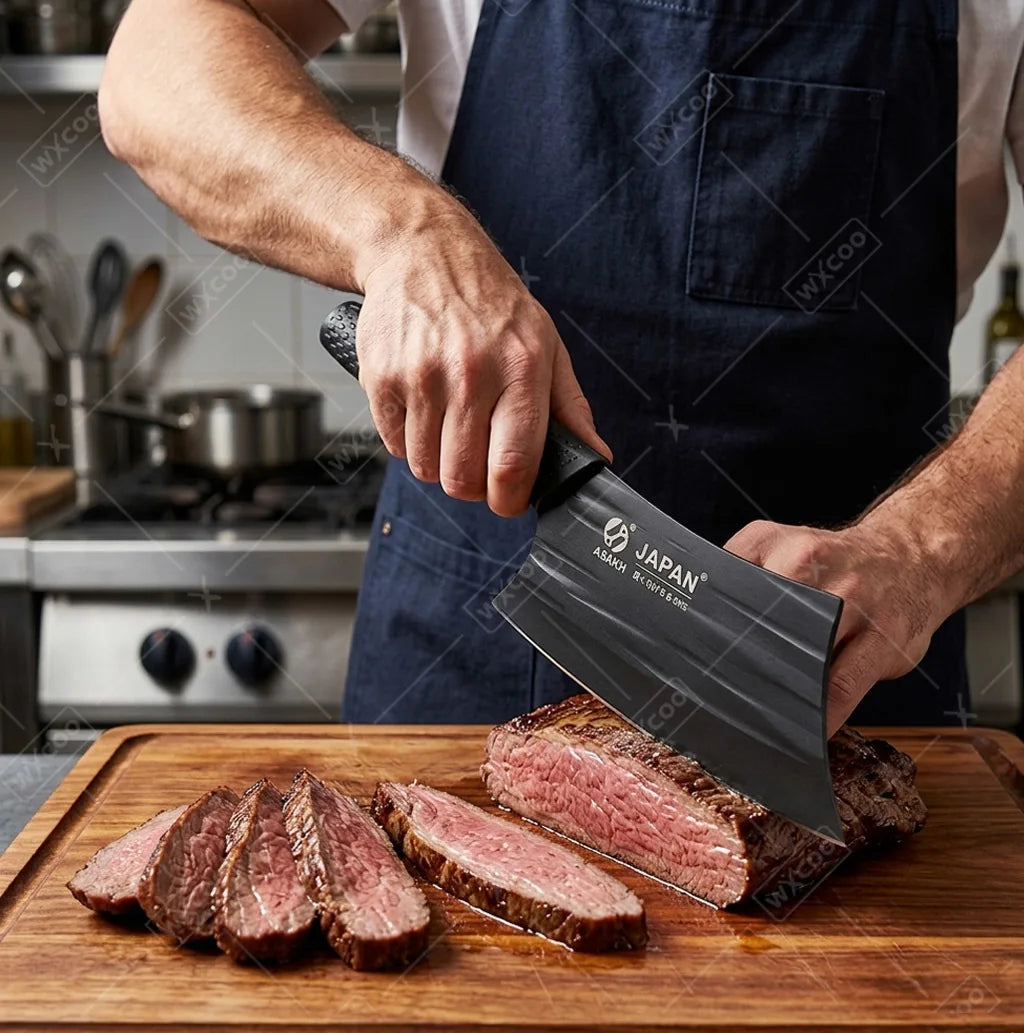Stainless Steel Kitchen Knives Professional Meat Cleaver Knife Chef Knife for Cutting Meat Vegetables Fruits and Daily Cooking