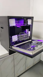 Kitchen Built In Dishwasher Machine Auto 13 Sets 220V 110V USA EU Black White Color Drawer Smart Dish Washer For Home Stock