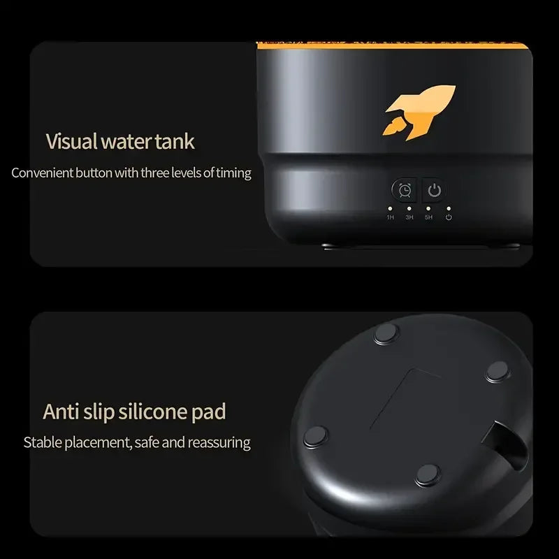 2025 New Creative Fort Aromatherapy Machine Household Lava Crack Humidifier Hotel Essential Oil Diffuser Aromatherapy Machine