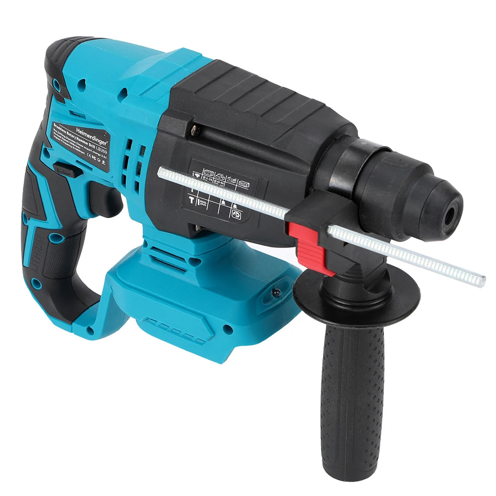 Cordless Brushless 1-1/8" SDS-Plus Rotary Hammer Drill-2-in-1 Multi-functional Heavy Duty Hammer Drill with Safety Clutch