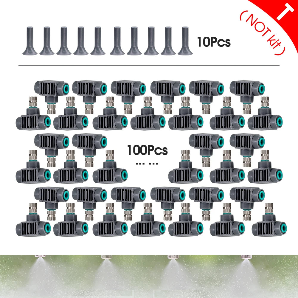 110-240V 45W Self-priming Pump Garden Greenhouse Plants Micro-Irrigation Kit Rapid Insertion 0.15MM Spray Nozzle Watering System