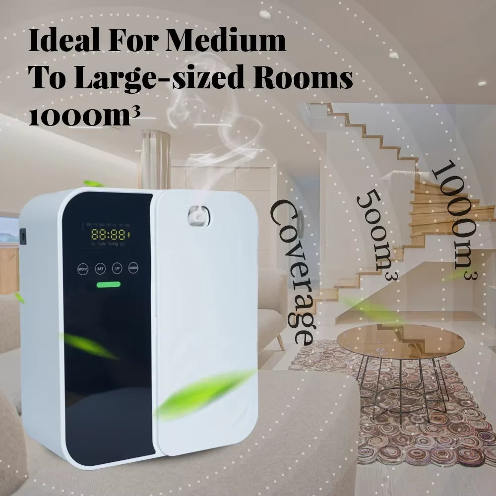 Waterless Diffuser Aroma Diffuser 1000m³ Electric Scent Machine Smell