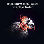 300000RPM Powerful Air Blower Brushless Motor Turbo Fan Wind Speed 52m/s Electric Air Duster With 5 Nozzles Super Jet Dry Blow