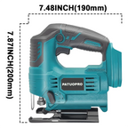 Cordless Electric Jig Saw Portable Jigsaw Multi-Function Woodworking Tools fit Makita 18V Battery(No Battery)