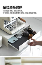 Frosty Kitchen Microwave Rack Drawer-Style Coffee Stand Multi-Functional Oven Organizer Countertop Storage Shelf