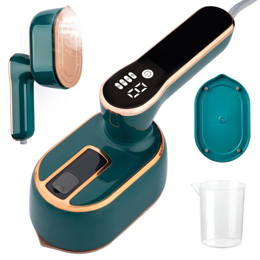 Handheld ironing machine (with steam brush), intelligent LCD electric