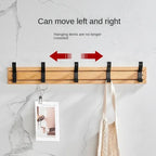 Creativity Adjustable Bamboo Coat Racks Wall Hanger Clothes Hook Living Bedroom Home Entrance Clothing Hat Stand Garment Rack