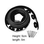 5M/10M Garden Grass Lawn Edge Border Fence With 15 Spikes Path Flexible Lawn Edging Border Fence Outdoor Landscape Garden Decor