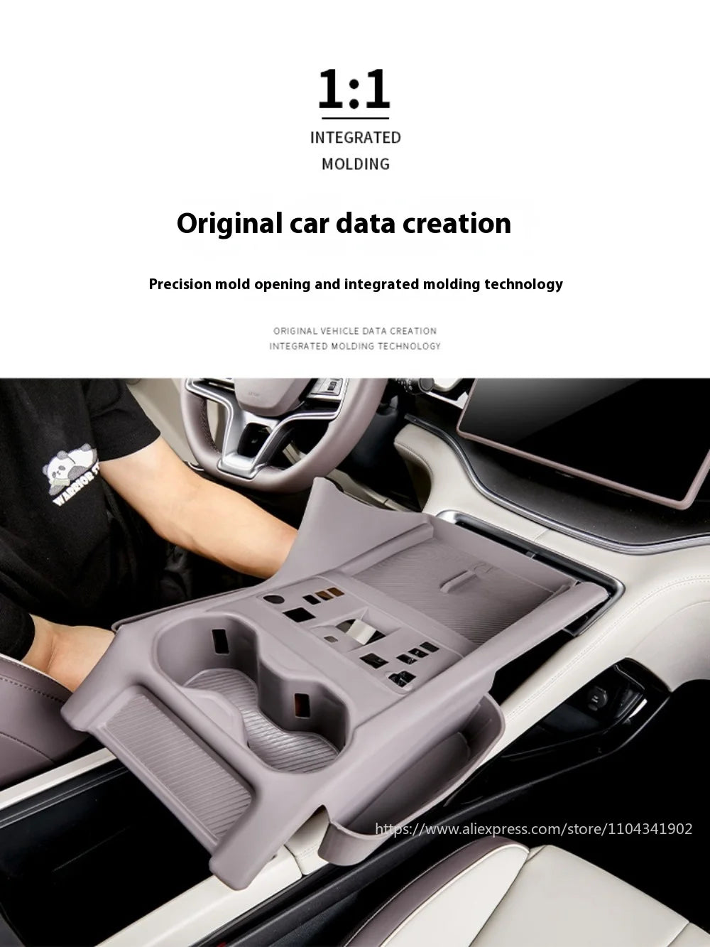 Fit For BYD Song Plus EV DMI 2020-2025 Central Control Panel Protective Pad Wireless Charging Silicone Pad Water Cup Holder Trim