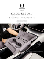 Fit For BYD Song Plus EV DMI 2020-2025 Central Control Panel Protective Pad Wireless Charging Silicone Pad Water Cup Holder Trim