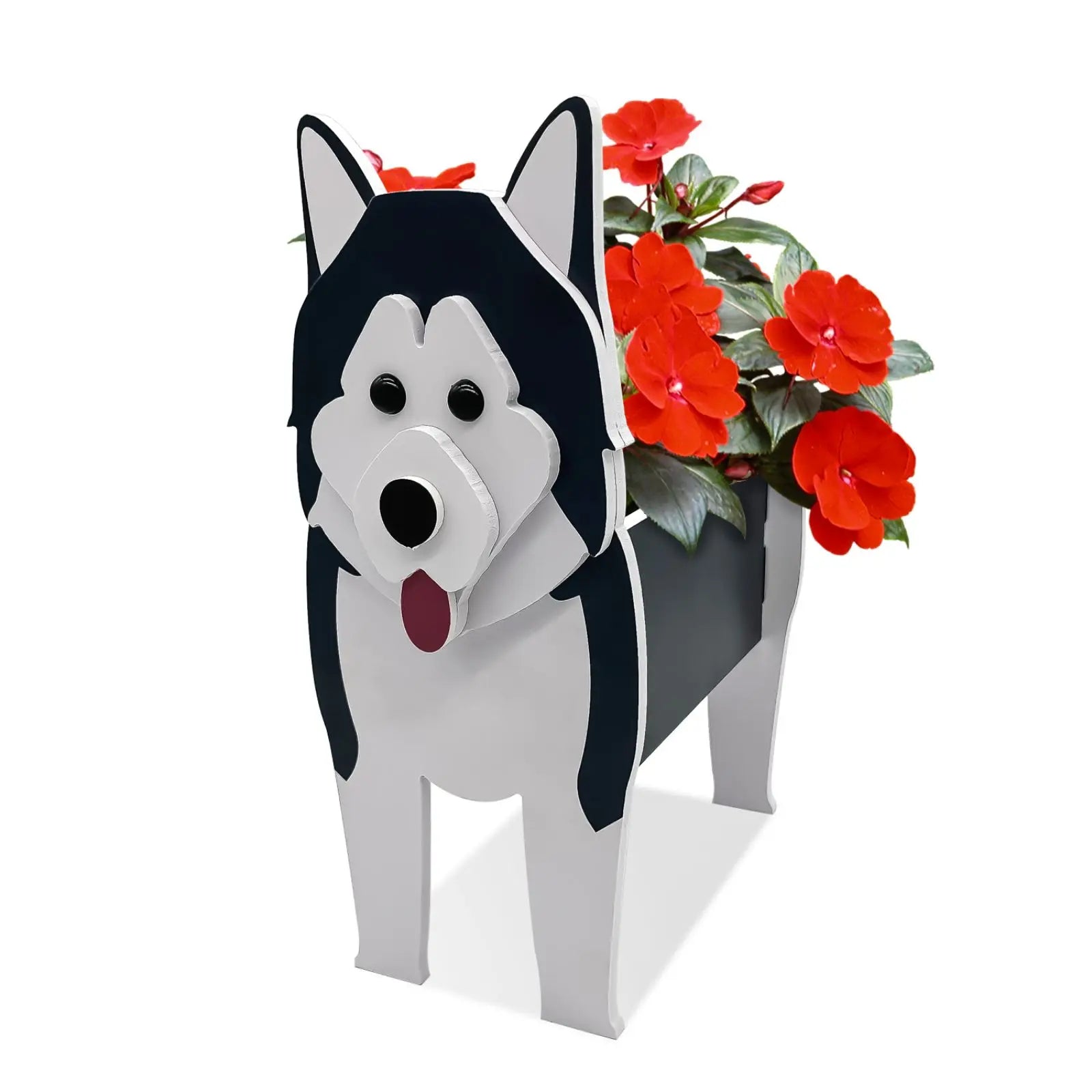 DIY Dog Planter Garden Flower Pot Pomeranian Husky Horse Sheep Elephant Bear Vase Pots Animal PVC FlowerPots Garden Home Decor