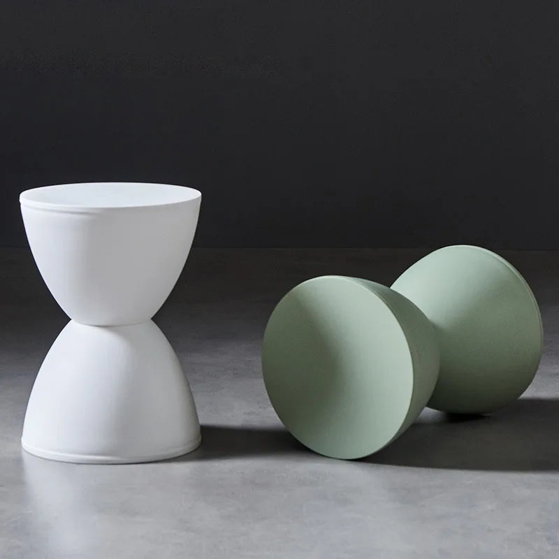 Fashion Nordic Creative Modern Simple Bench Foot stool Round stool Thickened Plastic Round Stool Home Dector