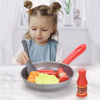 Cookware Steak House  Cooking Play Play Kitchen  Set Children Pretend Play Kitchen Miniature Kitchen Simulation Food