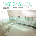 XIAOMI MIJIA Smart DC Inverter Floor Fan 1X Upgrade With 7-Blade,140° Wide-Angle Airflow,Low 25.6dB Noise,Wired Fan With Adapter