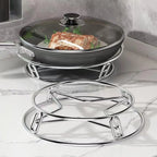 Stainless Steel Pot Rack Kitchen Anti-scalding Heat-insulating Pot Mat Steamer Rack Cookware Storage Rack Accessories Gift