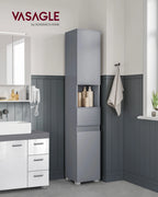 VASAGLE bathroom chest of drawers bathroom cabinet with a drawer, adjustable shelves