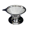 Cone Coffee Filter Screen 304 Stainless Steel Double-layer Espresso Tea Strainer Reusable Coffeeware Kitchen Gadgets