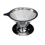 Cone Coffee Filter Screen 304 Stainless Steel Double-layer Espresso Tea Strainer Reusable Coffeeware Kitchen Gadgets