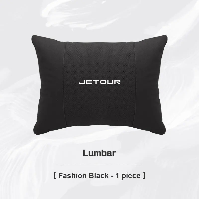 For CHERY JETOUR t2 t3 X70 X70S X70M X90 PLUS X95 Car Headrest Lumbar Support Seat Neck Pillow Breathable Suede Pillow Accessory