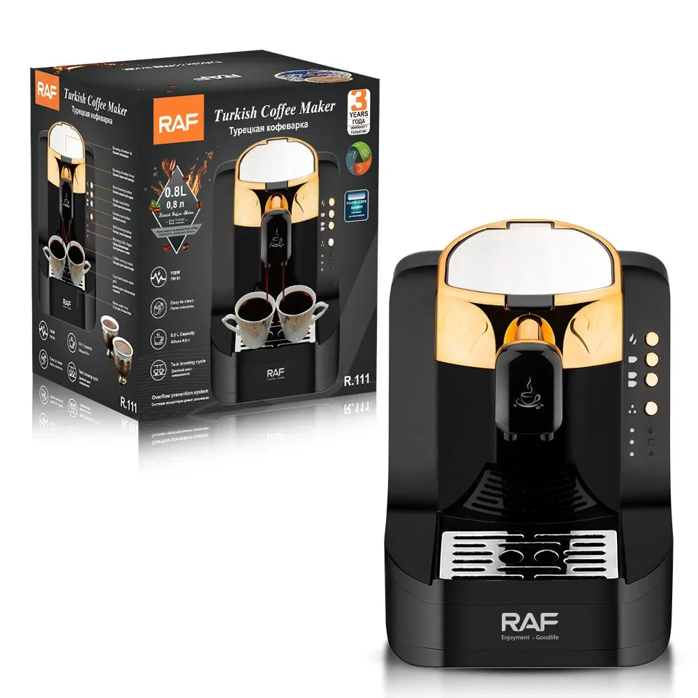New Turkish Coffee Machine Portable Small Home 0.8L Coffee Machine Double Cup Coffee Machine Easy To Operate