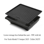 For Tesla Model Y Juniper 2025 Under Seat Storage Box Case Car Seat Organizer Vehicle Underseat Drawer Holder Car Interior Tray
