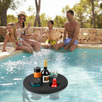 Floating Drink Holder Summer Inflatable Float Beer Drinking Cooler Table With 5 Holes Beer Tray Party Cup Holder For Pool Spa