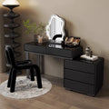 Organizer Lights Storage Vanity Tables Mirror Chair Set Cabinet Drawers Dressers Makeup Girl Black Coiffeuse Furniture Home