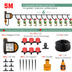 MUCIAKIE 20M Smart Garden Timer Irrigation Set IPX5 Waterproof LCD Automatic Watering Controller Set With Rain Sensor for Farms