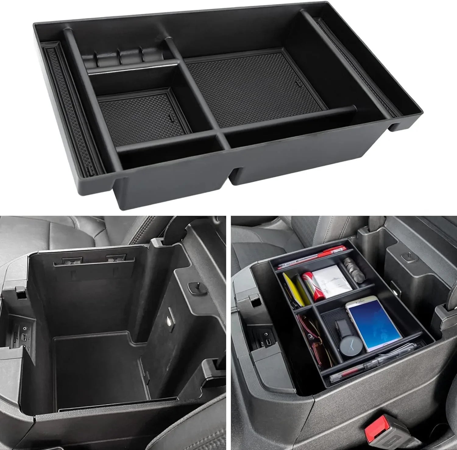 Center Console Organizer Compatible with 2019-2022 Chevy Silverado 1500/GMC Sierra 1500 & 2020-2023 Chevy Silverado