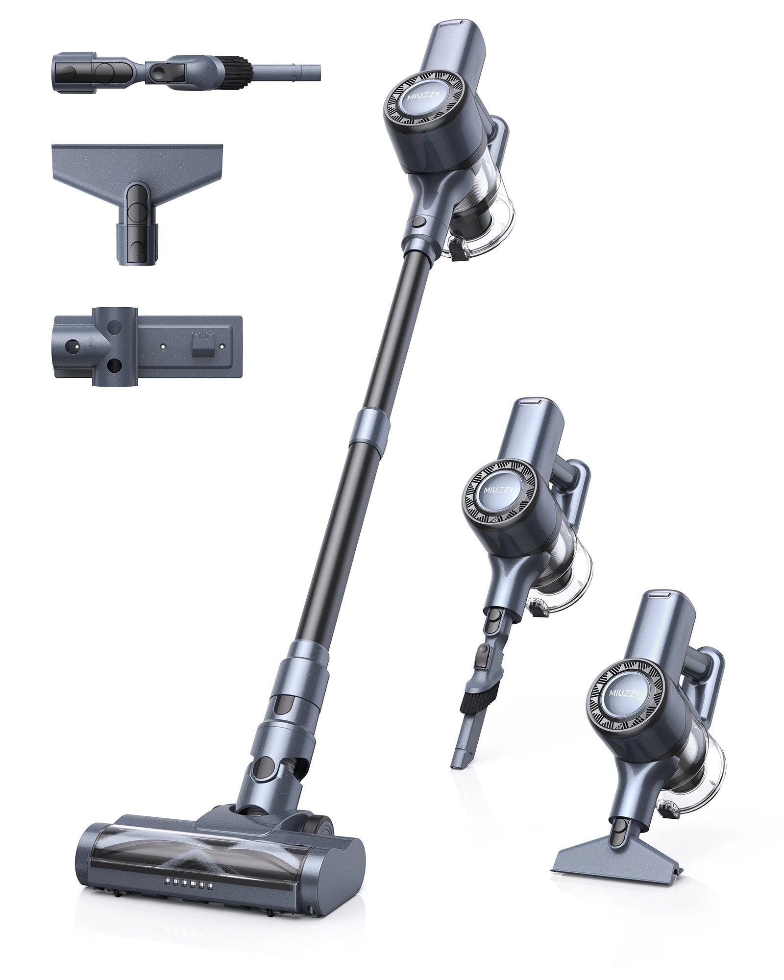 M241 30000Pa Battery Vacuum Cleaner, Wireless Vacuum Cleaner with up to 50 Minutes Running Time  for Hard Floors Lubluelu-MIUZZY