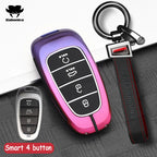 3 4 Buttons New Car Smart Key Case Cover For Hyundai N Performance Tucson Solaris Sonata Hybrid NEXO NX4 Santafe dn8 Accessories