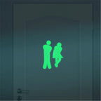 Wallpaster Bathroom Luminous Sticker Toilet Stickers Fluorescent Wallpaper Removable Sticker Wall Stickers For Living Room