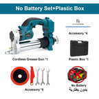 Gisam 69Mpa Brushless Electric Grease Gun 10000PSL High Pressure Car Lubricating Oil Car Maintenance For makita 18v battery pin