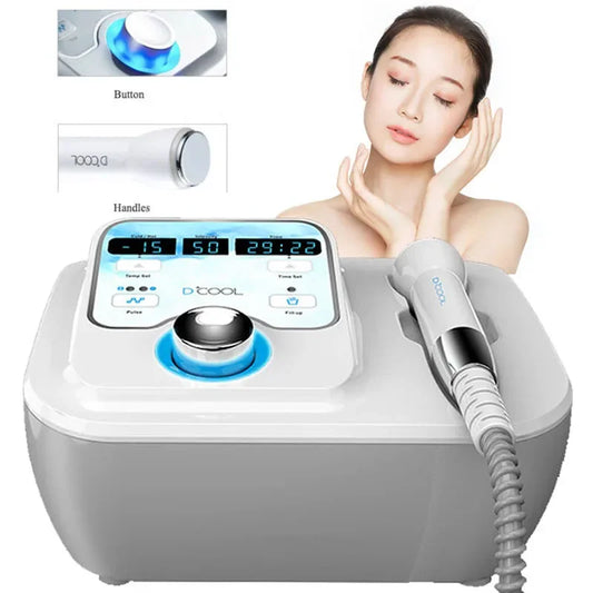 2025 NEW Dcool Portable Cool + Hot + EMS For Skin Tightening Anti Puffiness Facial Electroporation Machine Beauty Device