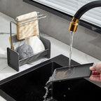 New Plastic Kitchen Sink Drain Rack Multipurpose Stable Sink Shelf Durable Dishcloth Towel Rack Kitchen