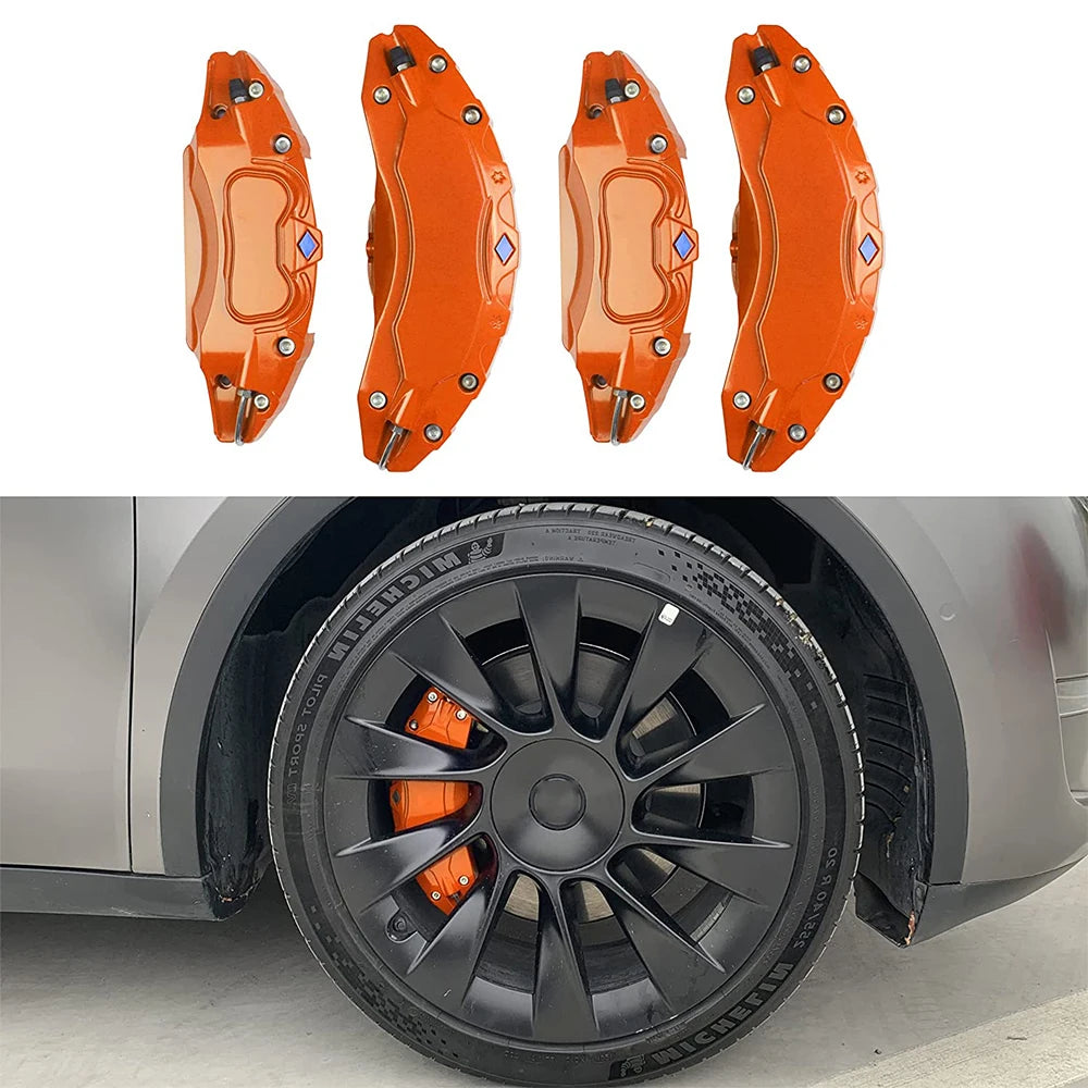 Fit For Tesla model Y 2019-2024 18 19 Inch Wheel Hub Brake Caliper Cover Car Modification Decoration Accessories, Colors