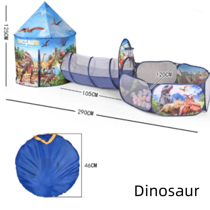 3in1 2Color Children Tent House Toy Ball Portable Tipi Interactive Pit Pool Kid Removable Indoor Outdoor Playhouse Gift Decor