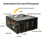 TUXING TXES061 4500Psi PCP Air Compressor 300Bar Portable High Pressure Compressor Built-in Transformer for Diving Tank Airgun